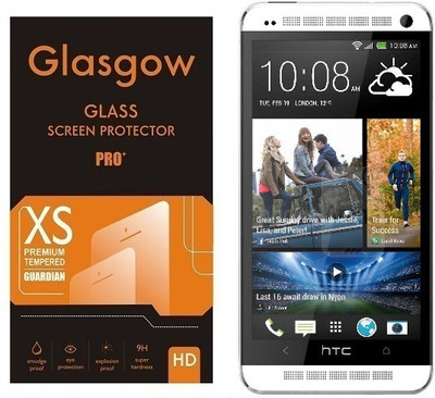 Glasgow Tempered Glass Guard for HTC One M7(Pack of 1)