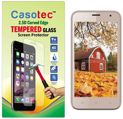 Casotec Tempered Glass Guard for Intex Aqua Y4(Pack of 1)