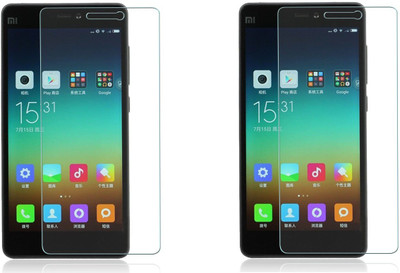 MOBIVIILE Tempered Glass Guard for Xioami Red mi 4i Pack of 2 MOBIVIILE Screen Guards