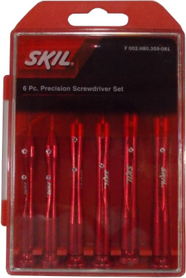 Bosch - Skil Standard Screwdriver Set(Pack of 6), Red