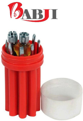 

Babji Combination Screwdriver Set, Red