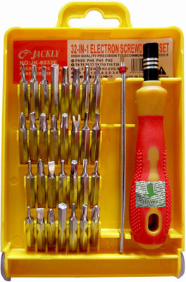 HAWK Jackly Ratchet Screwdriver Set(Pack of 32)