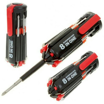 

Aeronox Combination Screwdriver Set, Black;red