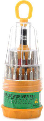 

Jackley Ratchet Screwdriver Set(Pack of 31), Yellow;red