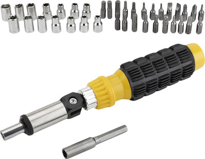 

Bansons Power Angle Ratchet Screwdriver Set(Pack of 1), Yellow;black