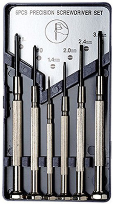 

TAG3 High Quality Precision For Watch Mobile - Bsd-6448 - Set Of 6 Standard Screwdriver Set(Pack of 6), Silver;black