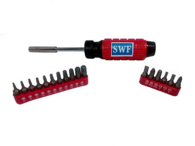 

SWF Combination Screwdriver Set(Pack of 18), Red