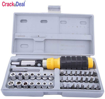 

CrackaDeal Aiwa set of 41 Standard Screwdriver Set(Pack of 41), Multi-color