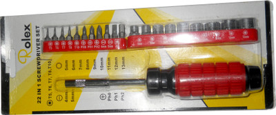 

Aashirwad Craft Combination Screwdriver Set(Pack of 22), Red
