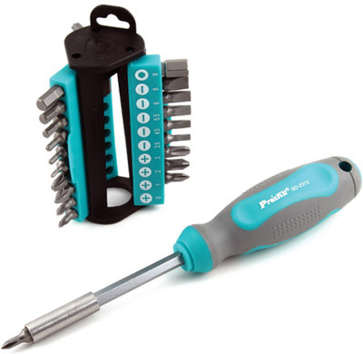 

Proskit Standard Screwdriver Set, Grey;cyan