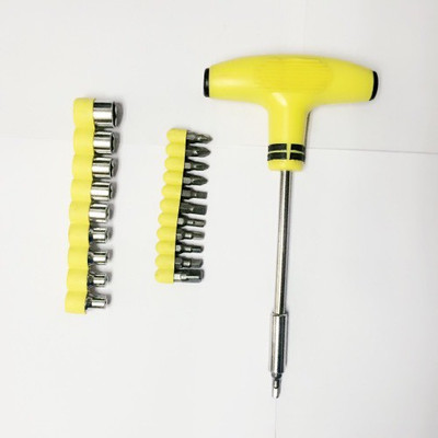 JACKLY 24pcs Socket & Bit Impact Screwdriver Set(Pack of 1)