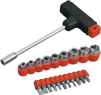 

Gauba Traders Combination Screwdriver Set, Black;red