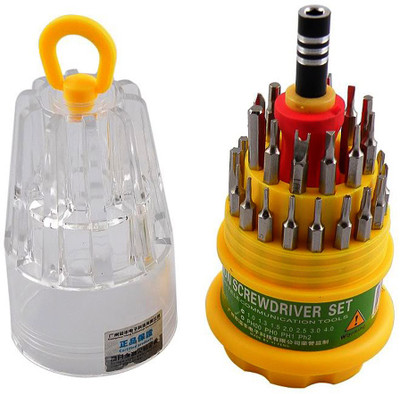 

JM Ratchet Screwdriver Set(Pack of 1), Yellow