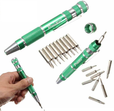 DIY Crafts 10 In 1 Precision Screwdriver Bit Set Torx Star Phillips Repair Tool Kit Precision Screwdriver(Pack of 1)