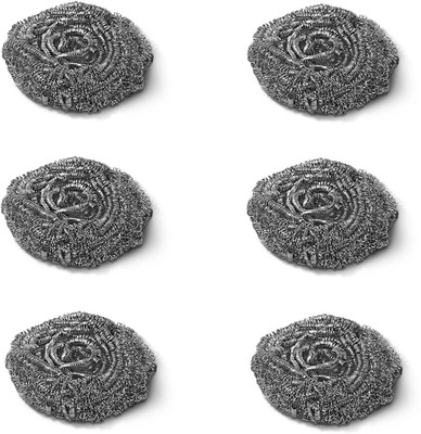 

Spotzero Stainless Steel Utensil Scrubber Scrub Pad(Small, Pack of 6)