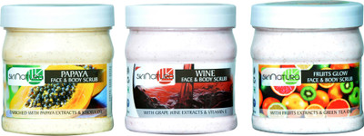 

Skinatura papaya,wine,fruits face & body cream (pack of three) Scrub(500 ml)