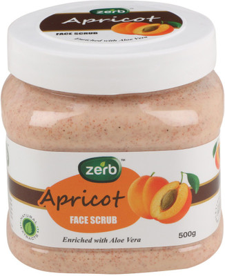 

Zerb Natural Extracts With Aloe Vera Removes Oil Dirt And Makes Your Skin Soft And Supple Apricot Face Scurb Scrub(500 g)