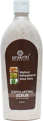 

Prakriti Herbals Exfoliating Walnut Wheatgerm Aloevera Scrub(500 ml)