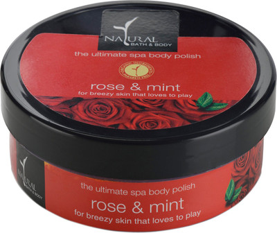 

Natural Bath & Body Rose & Mint The Ultimate Spa Body Polisher Scrub(200 ml)