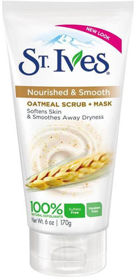 

St. Ives Nourished & Smooth Oatmeal Scrub + Mask(Imported Made In USA) Scrub(170 g)