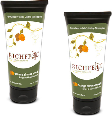 

Richfeel Orange Almond (Pack Of 2) Scrub(200 g)