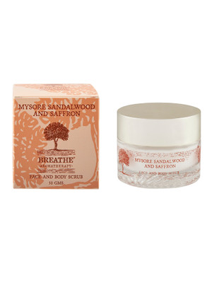 

Breathe Aromatherapy Mysore Sandalwood And Saffron Face & Body Scrub(50 g)