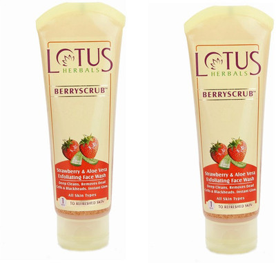 

Lotus Strawberry & Aloe Vera Exfoliating-Berryscrub Scrub(240 g)