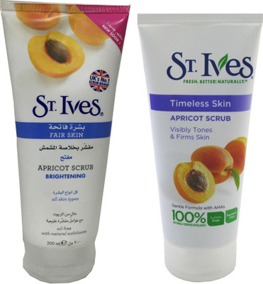 

St. Ives Fair skin Apricot Brightening and Timless Visibly tones Scrub(300 ml)