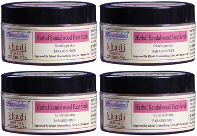 

Khadi Rishikesh Herbal Sandalwood-Pack of 4 Face Scrub Each Scrub(50 g)