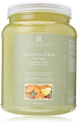 

Cuccio Sea Salt Medium Crystals And Fine Salt Scrub Tuscan Citrus/herb Scrub(2184 g)