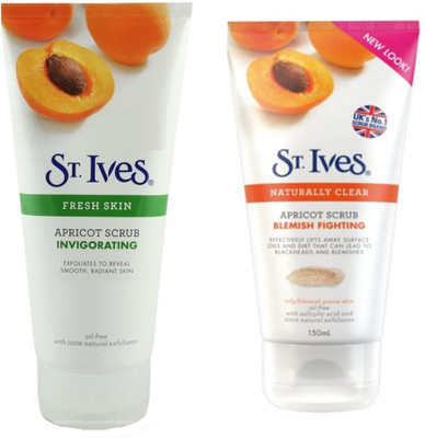 

St. Ives Fresh skin Apricot Invigorating and Naturally Clear Blemish Fighting Scrub(300 ml)