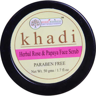 

Khadi Rishikesh Herbal Rose & Papaya Face Scrub(50 g)