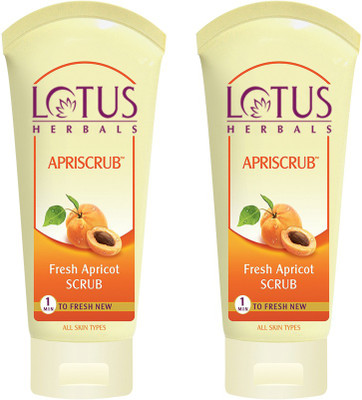 

Lotus Apriscrub Fresh Apricot Scrub Pack Of 2 Scrub(360 g)