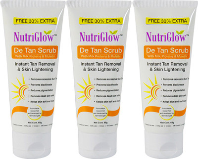 

NutriGlow DE-TAN Face Scurb-65g(Pack Of 3) Scrub(65 g)