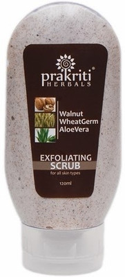 

Prakriti Herbals Exfoliating Walnut Wheatgerm Aloevera Scrub(120 ml)