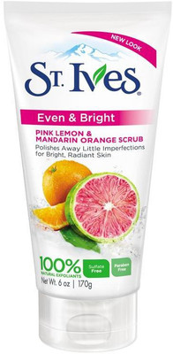 

St. Ives Even & Bright Pink Lemon & Mandarin Orange Scrub(Imported Made In USA) Scrub(170 g)