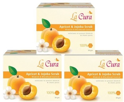 

Lacura Apricot & Jojoba Scrub (Pack of 3 pc 50 g each) Scrub(150 g)