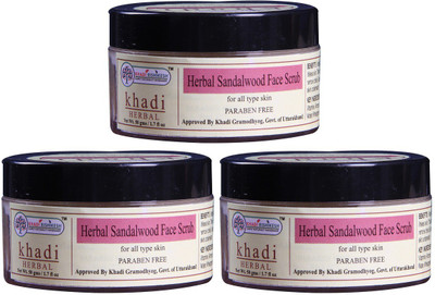 

Khadi Rishikesh Herbal Sandalwood-Pack of 3 Face Scrub Each Scrub(50 g)