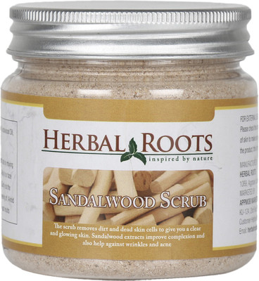 Herbal Roots Skin Care 100% Natural Beauty Product - Sandalwood Face and Body Scrub(100 g)
