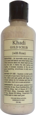 

khadikhazana khadi gold with rose scrub Scrub(210 ml)