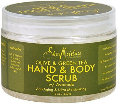 

Shea Moisture organic olive & green tea body scrub 12oz Scrub(360 ml)