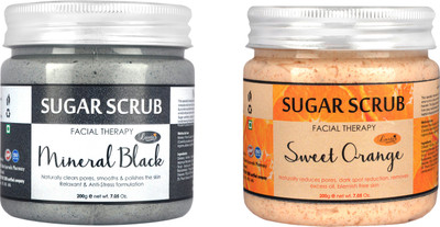 

Luster Mineral Black & Sweet Orange Sugar (Combo) Scrub(400 g)