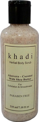 

Khadi Herbal Aloevera - Cuconut with Sea Butter Bodyscrub ( Paraben Free ) Scrub(210 ml)