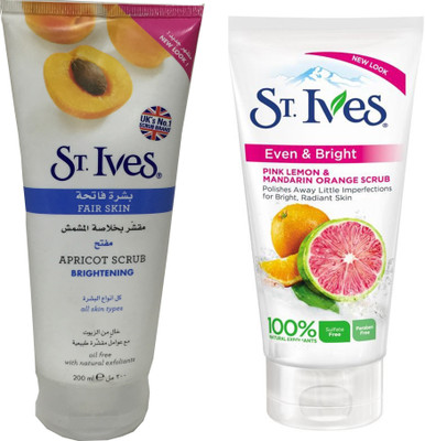 

St. Ives Fair skin Apricot and Even & Bright Scrub(300 ml)