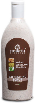 

Prakriti Herbals Exfoliating Walnut Wheatgerm Aloevera Scrub(200 ml)
