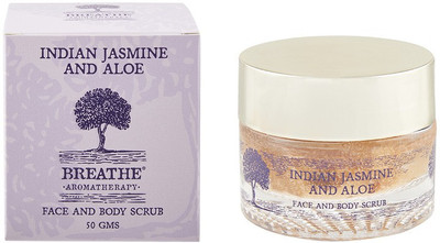 

Breathe Aromatherapy Indian Jasmine & Aloe Face & Body Scrub(50 g)