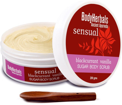 

BodyHerbals Sensual, Blackcurrant Vanilla Sugar Body Scrub(200 g)