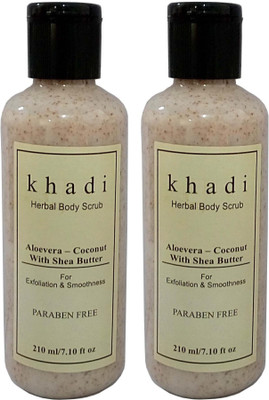 

Khadi Herbal Aloevera - Cuconut with Sea Butter Bodyscrub ( Paraben Free ) Scrub(420 ml)
