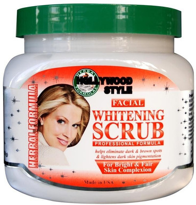 

Hollywood Style Whitening Herbal Formula For Bright & Fair Complexion USA Scrub(320 g)
