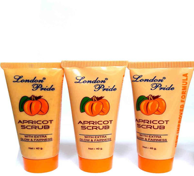 

London Pride Glow Apricot Pack-KIN- set of- 3 Scrub(40 g)